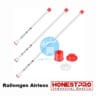 Rallonge airless Honestpro 1m connectée à un pistolet de peinture
