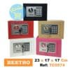 Mini coffre fort Beetro TC0574 multicolore (23x17x17cm) avec serrure électronique, offrant un choix de couleurs pour la maison.